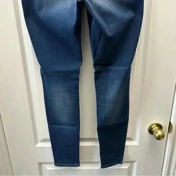 Old Navy Rockstar Skinny Jeans Distressed Denim Mid  Rise Blue Size 2/26 - Picture 9 of 16